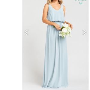 Show Me Your MuMu Kendall Maxi Dress Steel Blue S